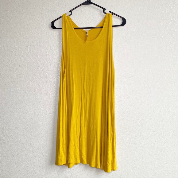 Azules Dresses & Skirts - Azules Yellow Gold Tank Dress Tunic Size Large
